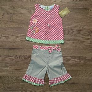 NWT 2T Tank & Flare Pant - Cute Toddler 2pc Outfit